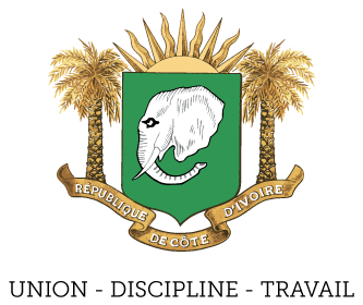 Drapeau Côte d'Ivoire sur hampe