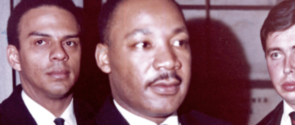 Dr. Martin Luther KING à Lyon (Rhône) France 29 mars 1966 à l MLK à Lyon 29 mars 1966